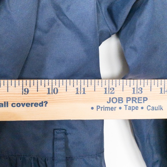 NEW Nautica Jacket Girls‎ 8 Navy Blue Double Breasted Peacoat Hooded Lined - Picture 6 of 7